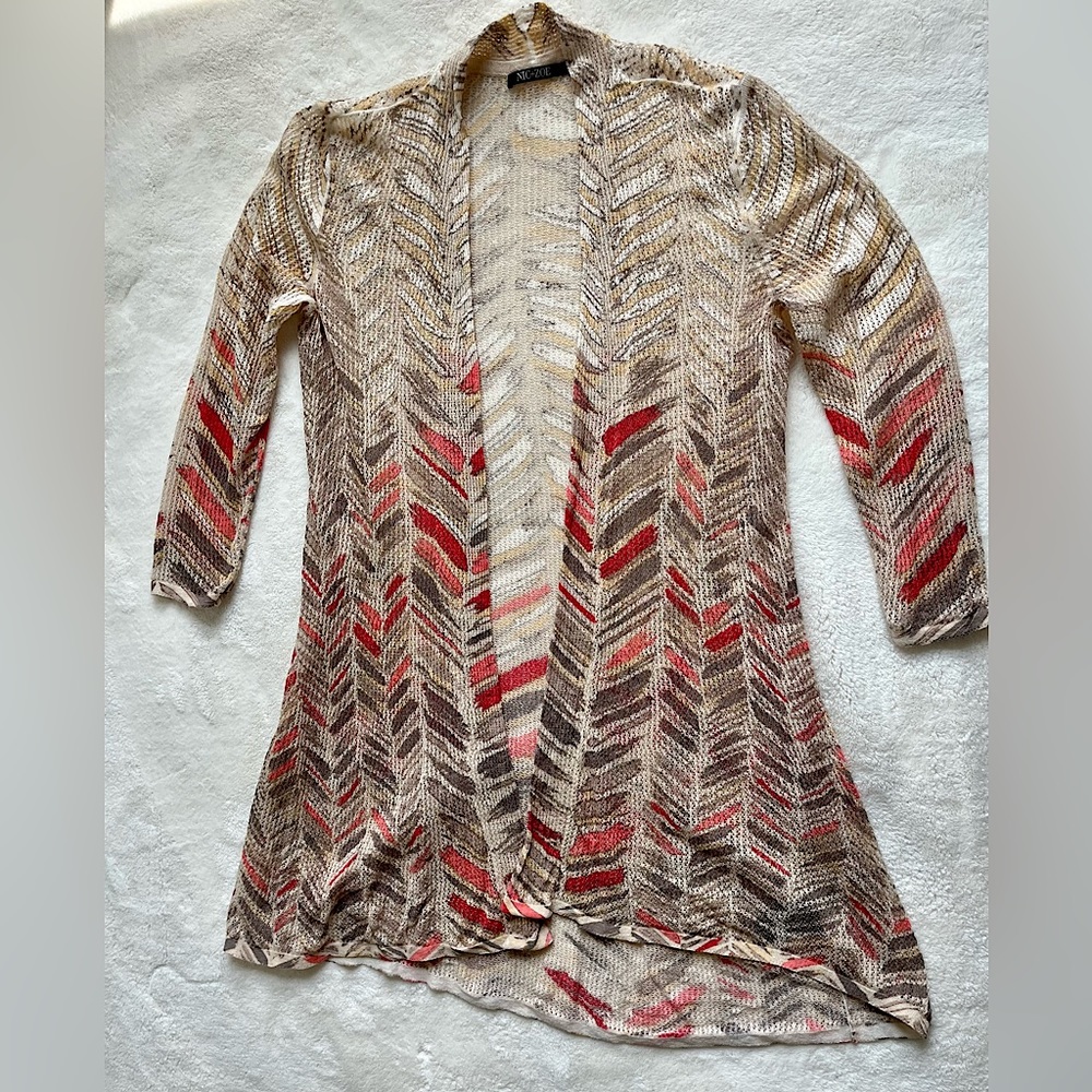 Nic & Zoe open cardigan sz S